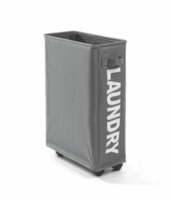 Oxford Fabric Slimline Laundry Hamper with Castors.